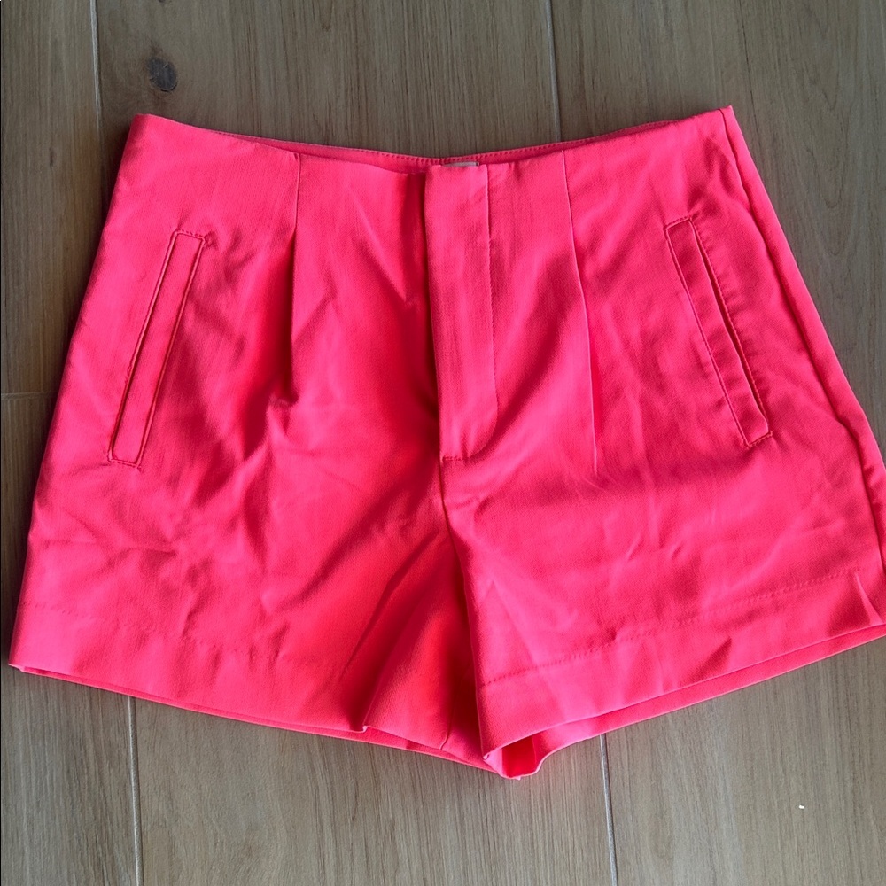 a new day Neon Pink High Waist Tailored Shorts